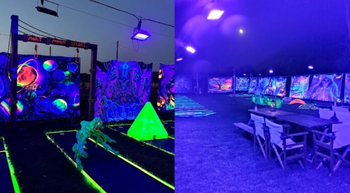 Mini Golf Night Moon: Το πρώτο blacklight και gothic μίνι γκολφ της Ελλάδας άνοιξε στη Χαλκιδική