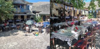 Η ψησταριά κάτω από τον πλάτανο με τους ανεπανάληπτους κεφτέδες σαγανάκι, το βελούδινο γαλοτύρι και τη μελωμένη προβατίνα