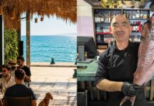 Το εδεσματοπωλείο στην παραλία Θεσσαλονίκης με τους εκλεκτούς μεζέδες και τα τσουγκρίσματα δίπλα στο κύμα