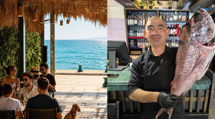 Το εδεσματοπωλείο στην παραλία Θεσσαλονίκης με τους εκλεκτούς μεζέδες και τα τσουγκρίσματα δίπλα στο κύμα